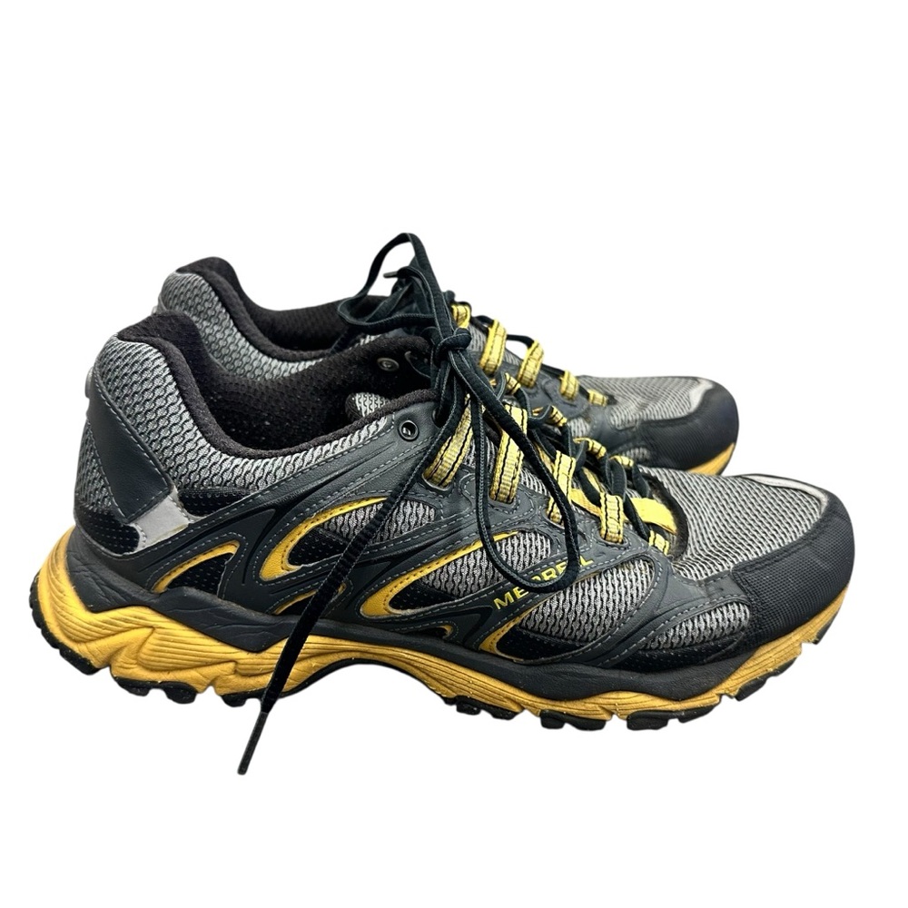 Merrell NTR Seismic‎ Trail Running Shoes Black Yellow Size 8.5